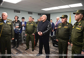 Посещение Центрального командного пункта ВВС и войск ПВО Главнокомандующим 