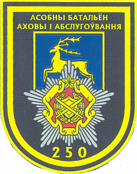 Нарукавный знак 250-го отдельного батальона охраны и обслуживания